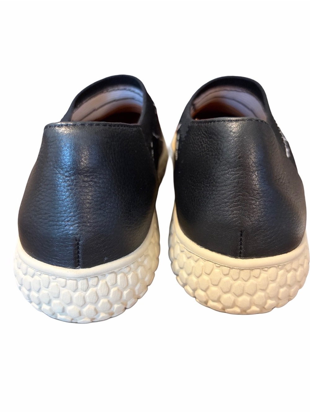 L’Amour Des Pieds Zhondra Knit Black White Slip On Comfort Shoe Sneaker 8.5 - Picture 4 of 9